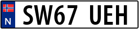 Truck License Plate